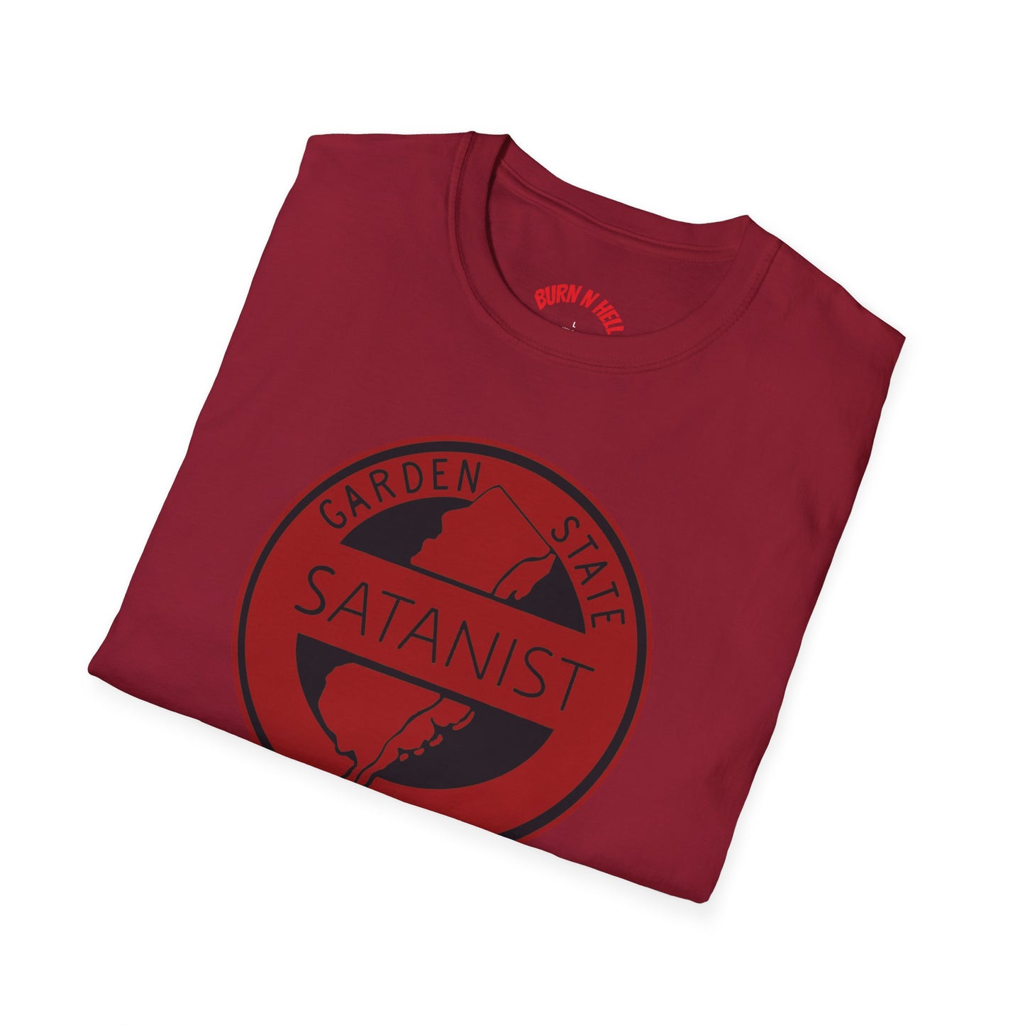 Garden State Satanist Unisex T-Shirt, Vintage Style Tee, Unique Gift, Everyday Casual Wear, Alternative Fashion, Edgy Graphic Shirt