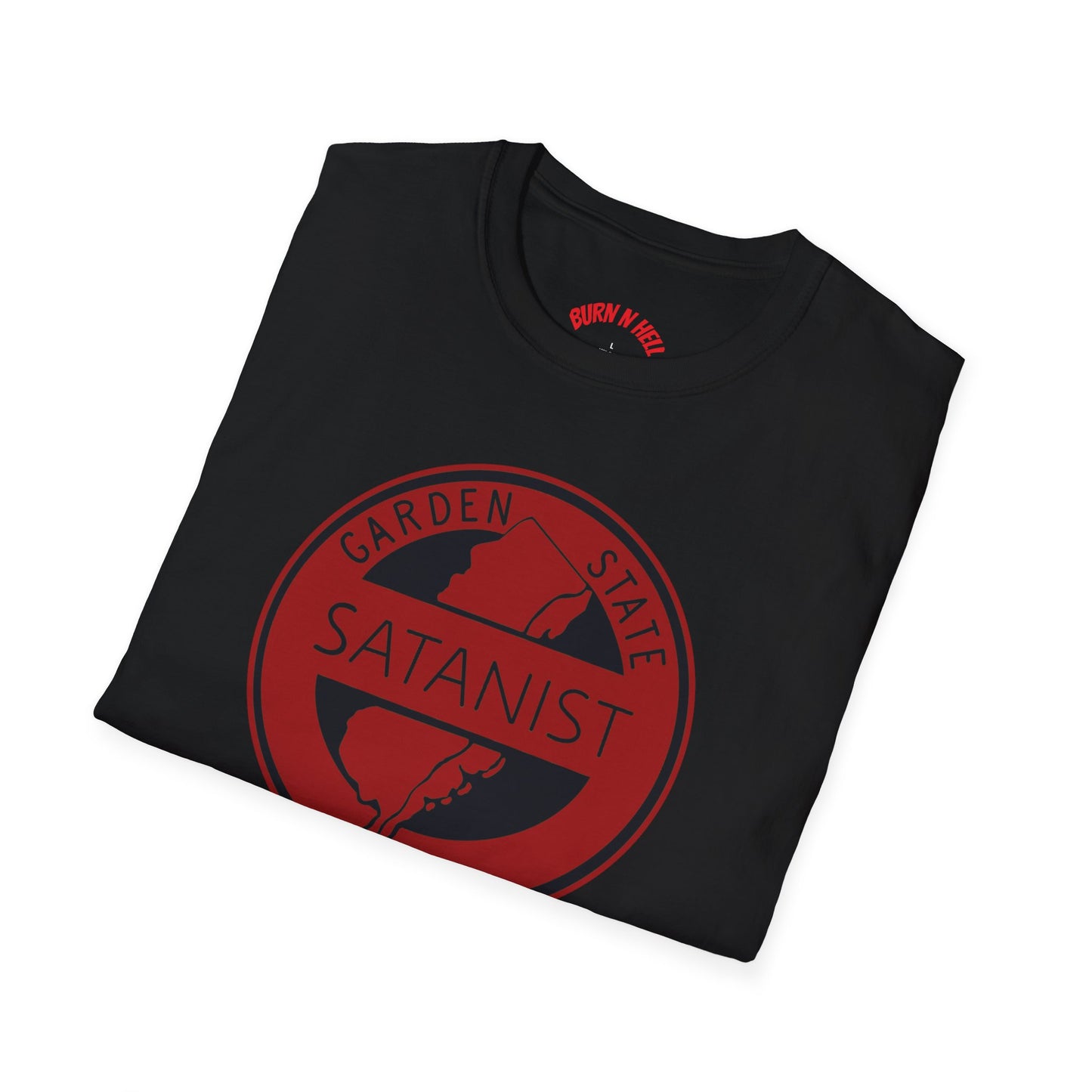 Garden State Satanist Unisex T-Shirt, Vintage Style Tee, Unique Gift, Everyday Casual Wear, Alternative Fashion, Edgy Graphic Shirt