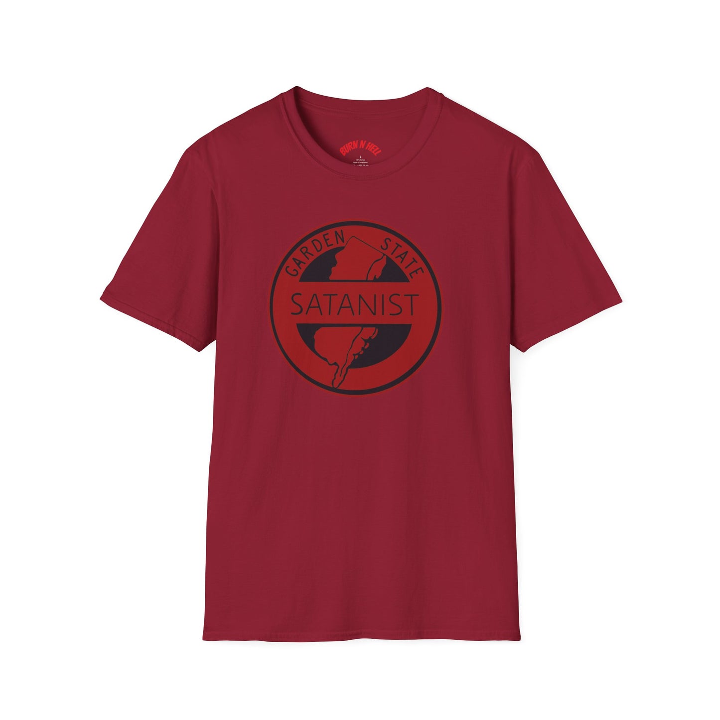 Garden State Satanist Unisex T-Shirt, Vintage Style Tee, Unique Gift, Everyday Casual Wear, Alternative Fashion, Edgy Graphic Shirt